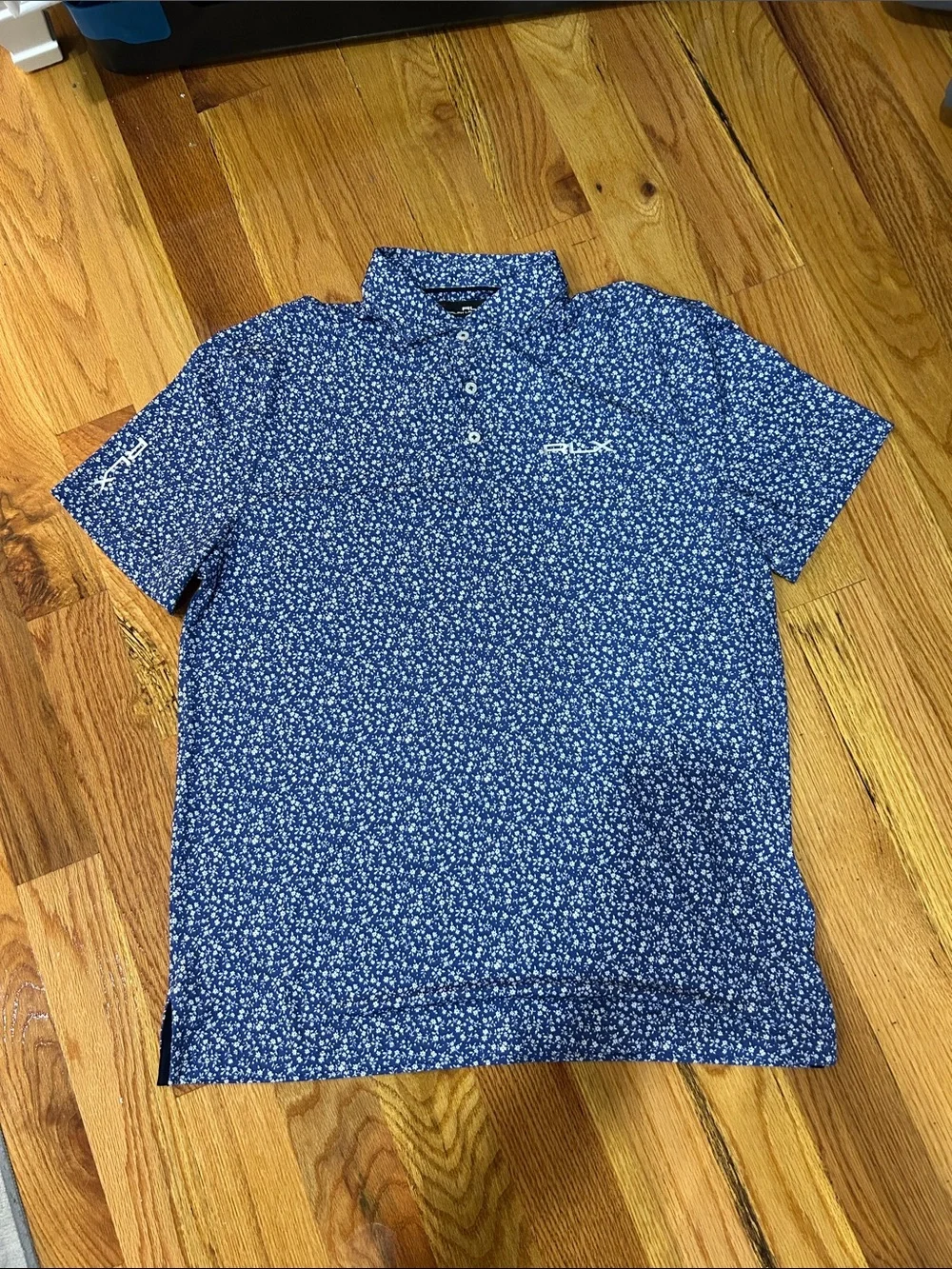 Ralph Lauren RLX Blue Micro-Print Polo